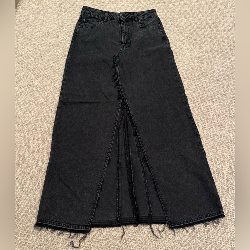 Essentiel Antwerp Black Denim Skirt